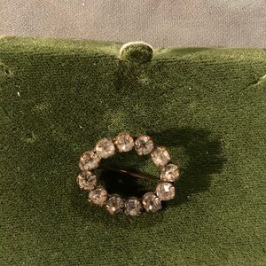 Vintage rhinestone circle pin